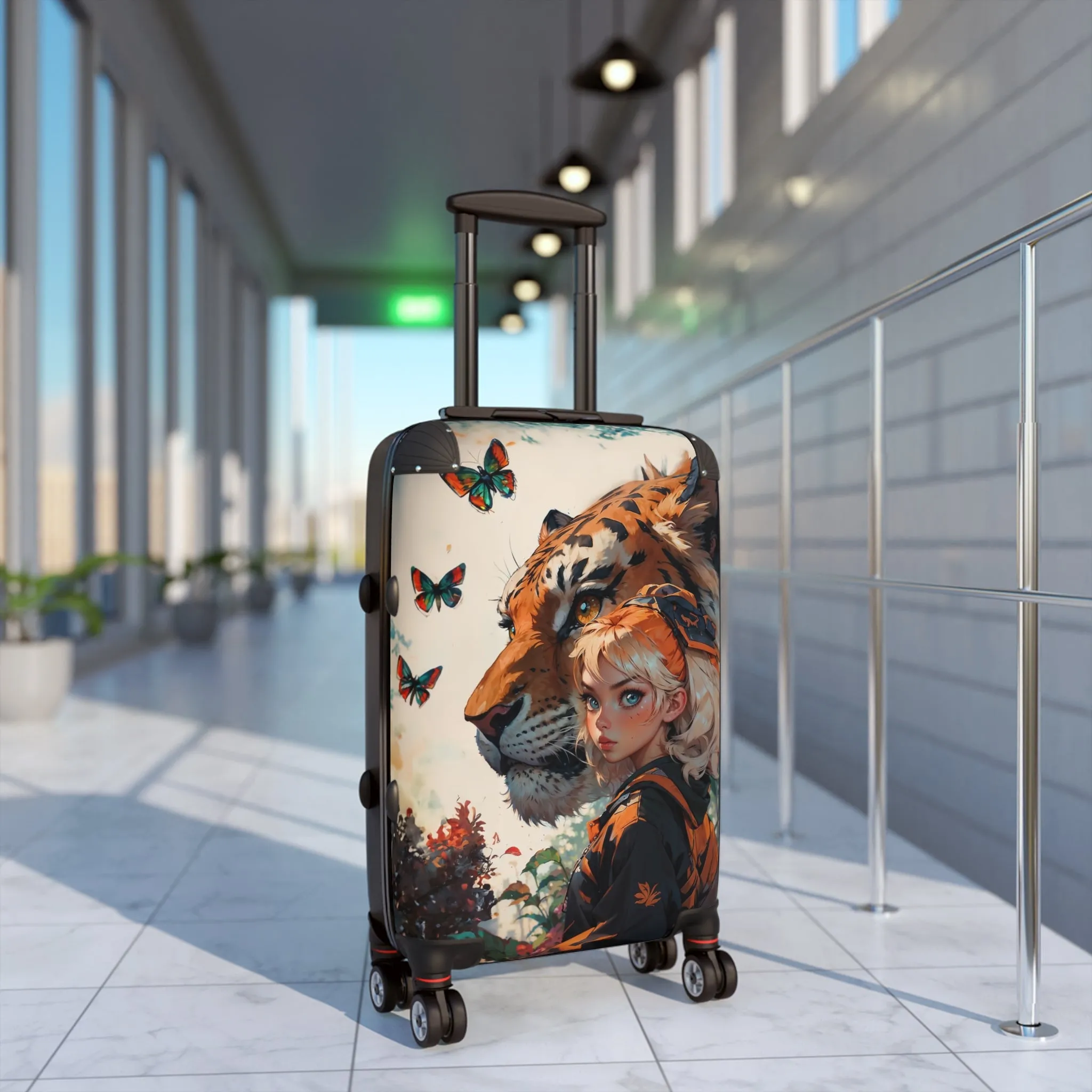 Adventurous Tiger Suitcase | Travel Luggage for Animal Lovers