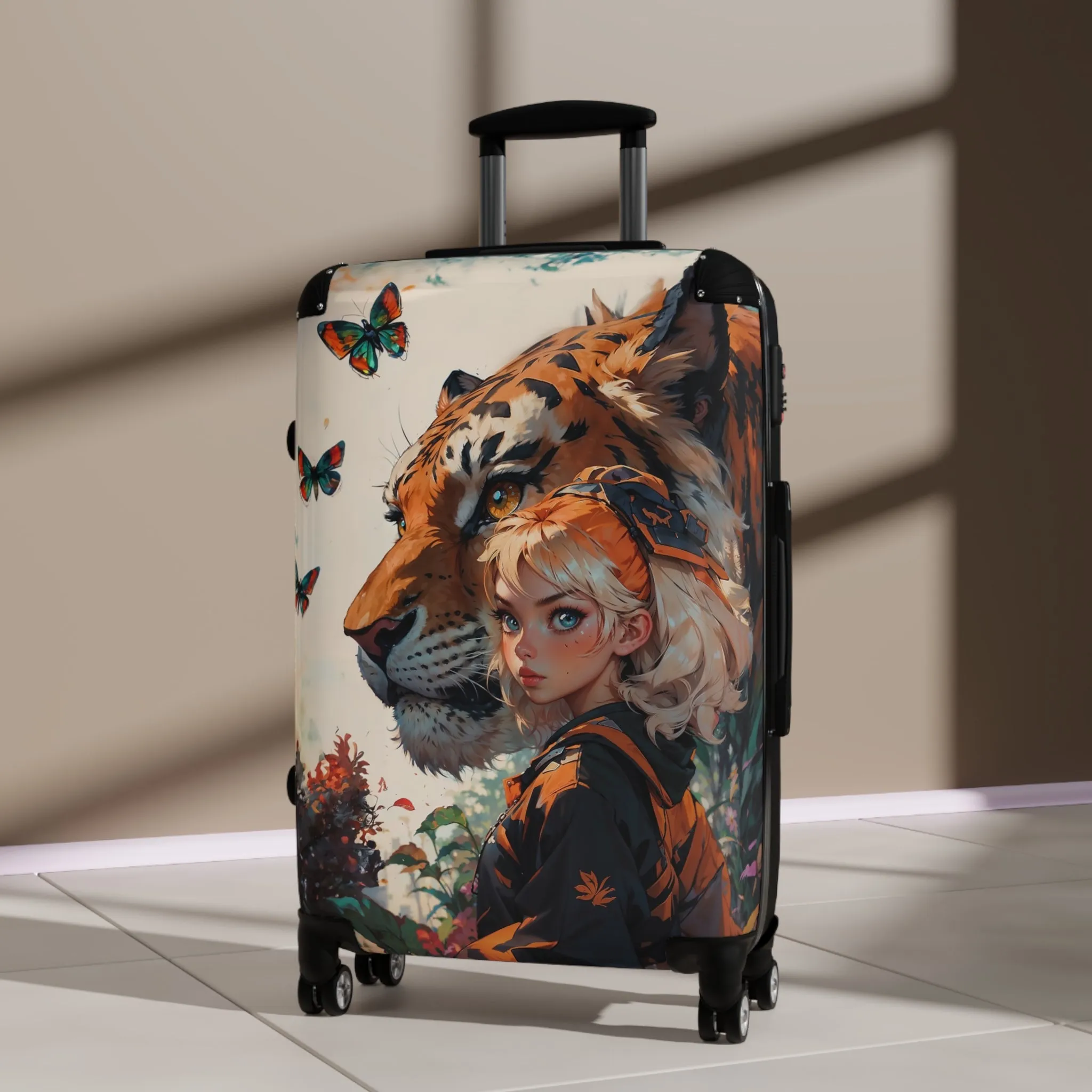 Adventurous Tiger Suitcase | Travel Luggage for Animal Lovers