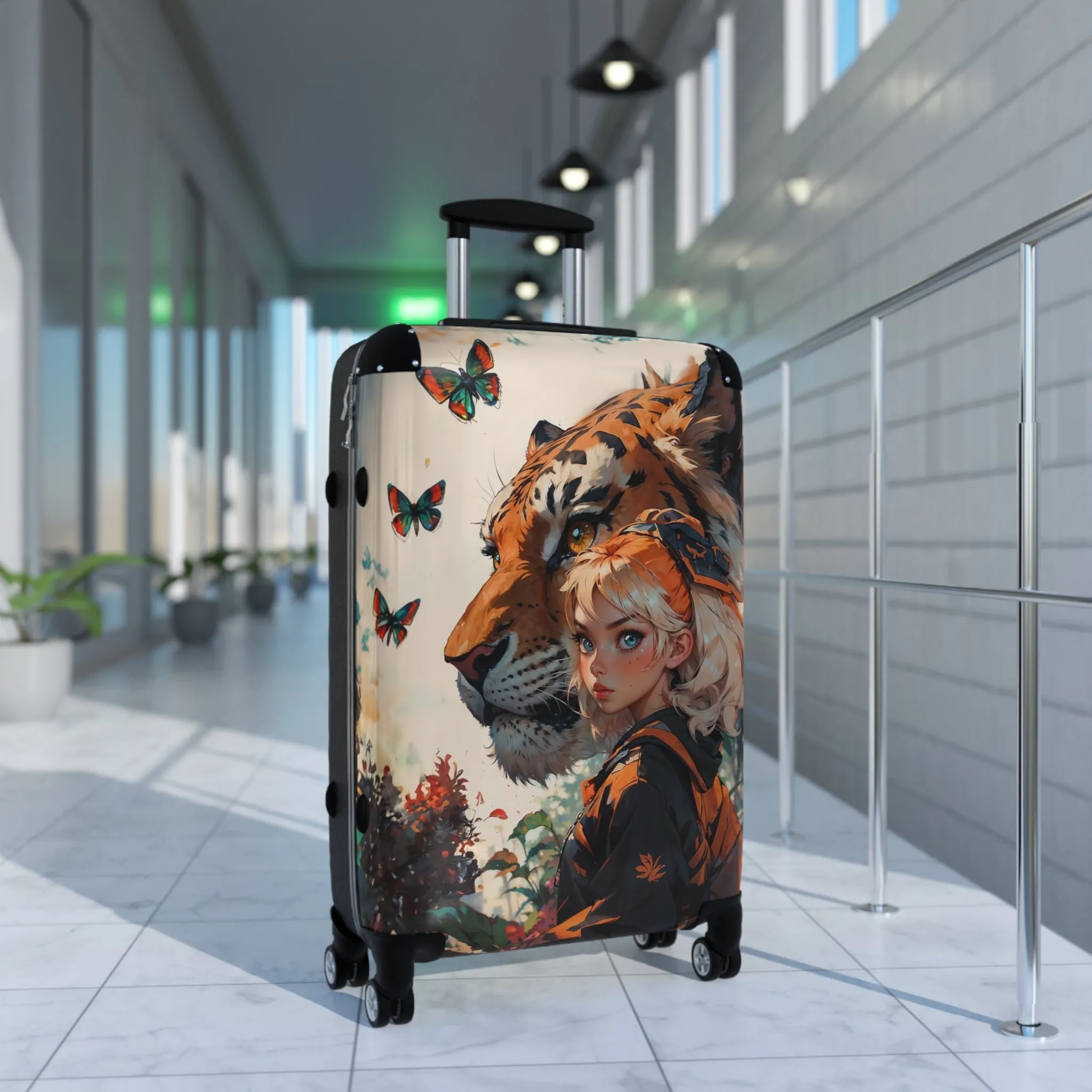 Adventurous Tiger Suitcase | Travel Luggage for Animal Lovers