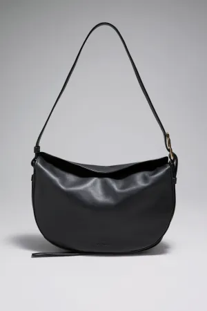 & Other Stories Leather Shoulder Bag, black