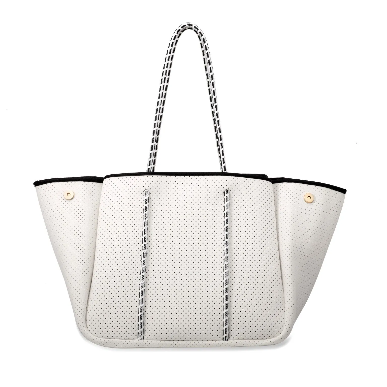 Annabel Ingall - Sporty Spice Neoprene Tote in White with White Straps