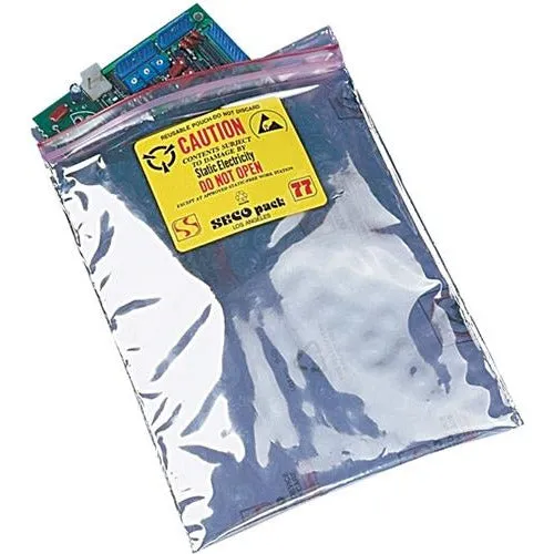 Anti-Static Reclosable ESD Bubble Bags 6 x 8 - Static Shielding