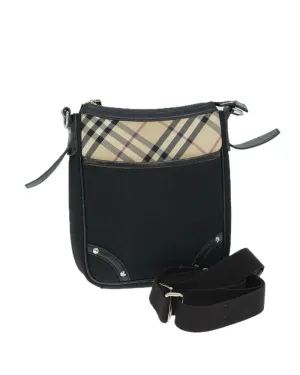 Authentic Nylon Nova Check Shoulder Bag with Adjustable Strap