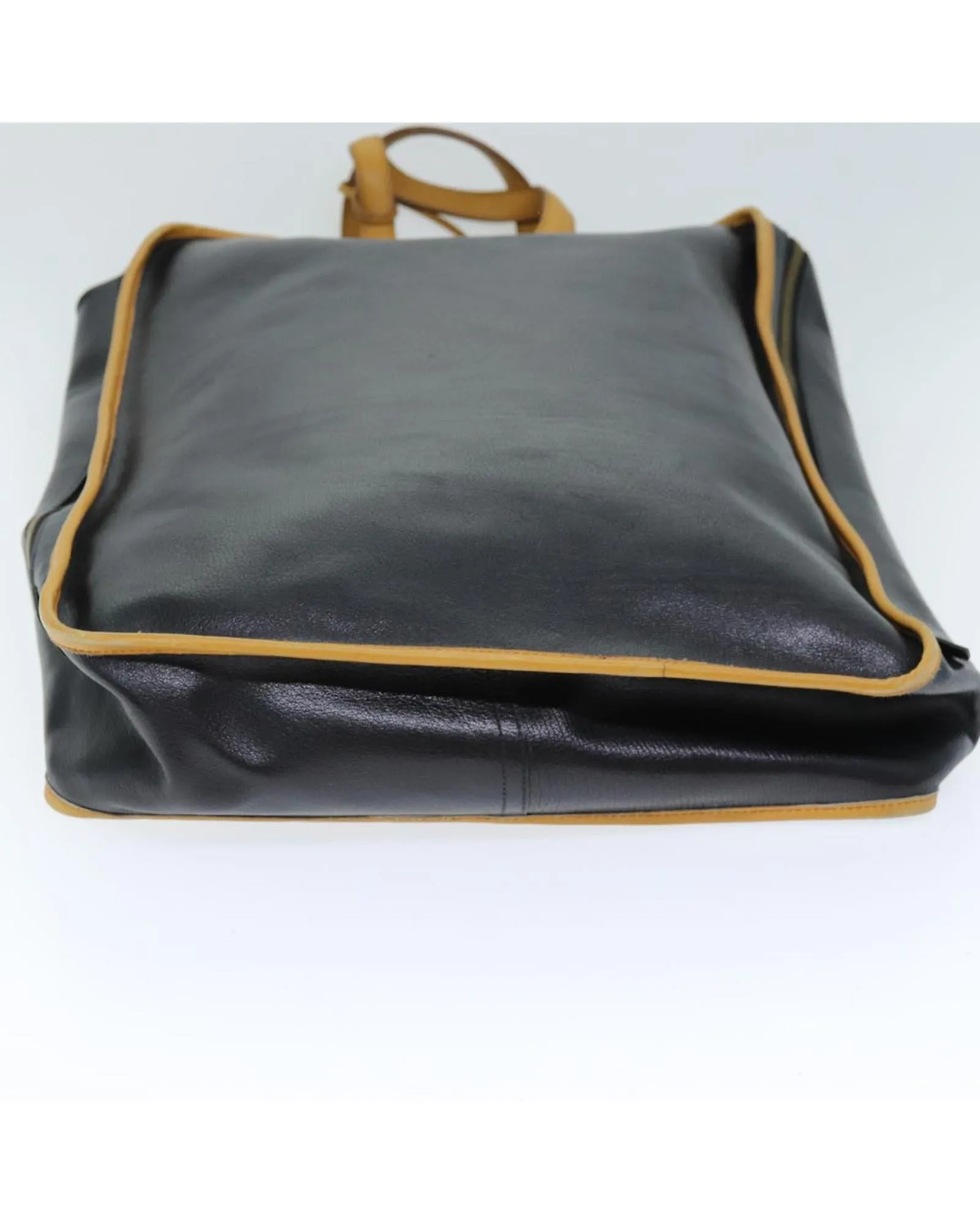 Black Leather Garment Cover with Padlock and Key Accessory