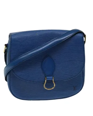 Blue Epi Leather Shoulder Bag with Adjustable Strap - Authentic LV