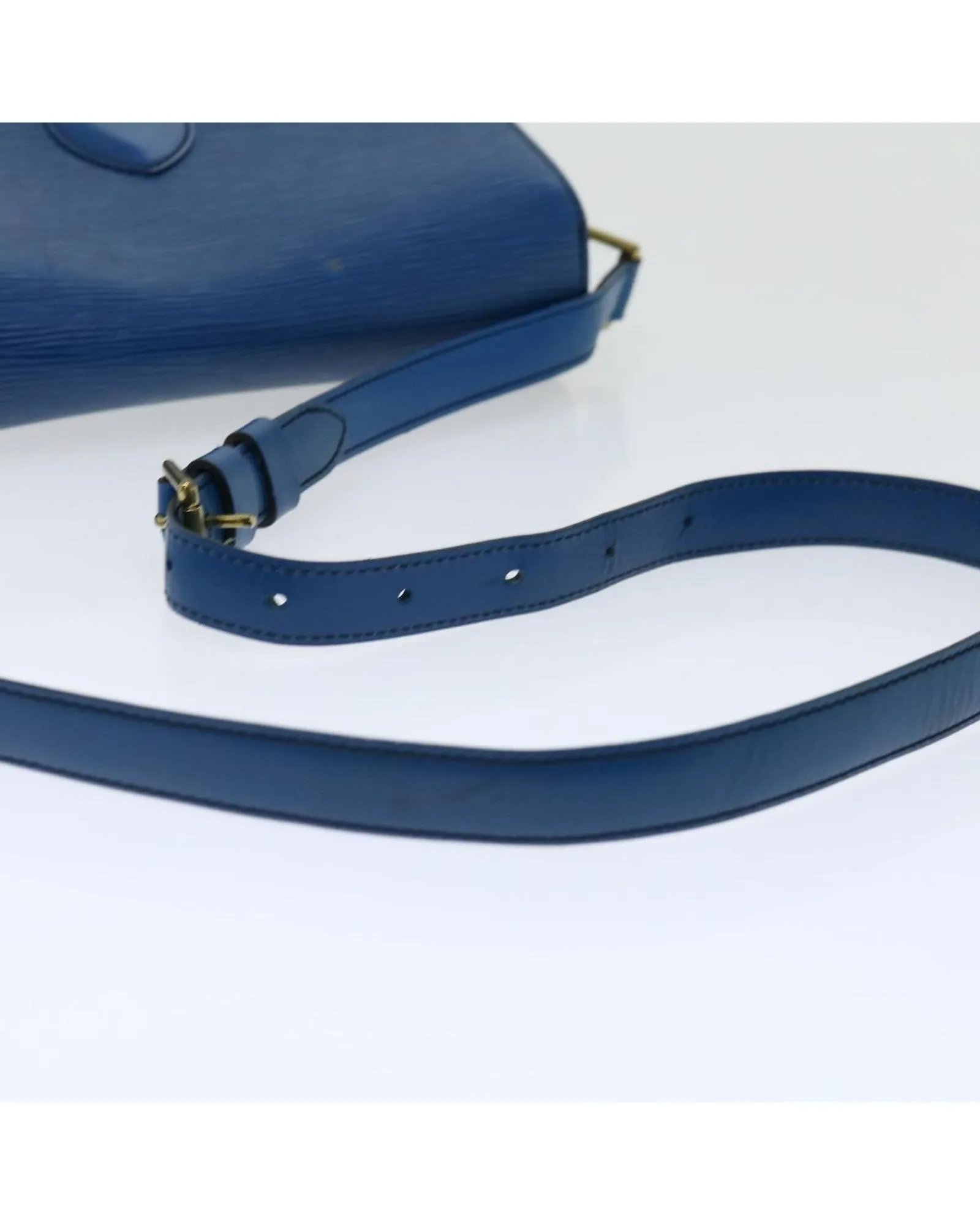 Blue Epi Leather Shoulder Bag with Adjustable Strap - Authentic LV