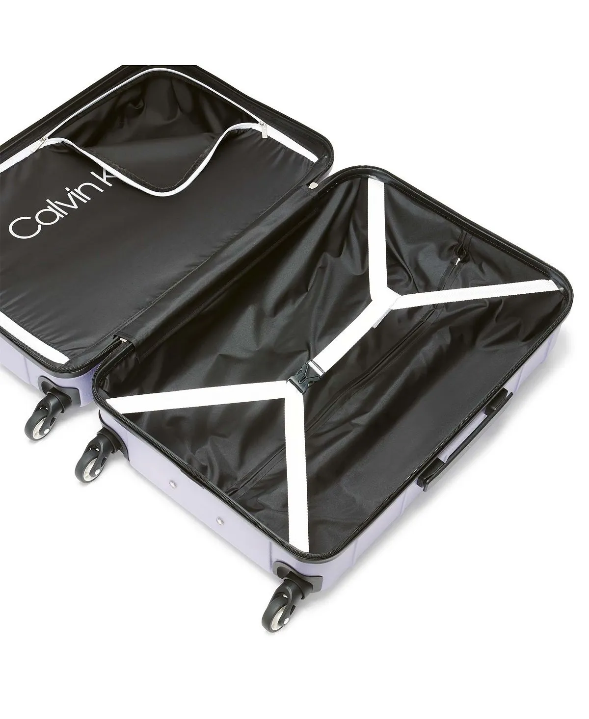 Bowery hard side suitcase set, 3 pieces Calvin Klein, purple