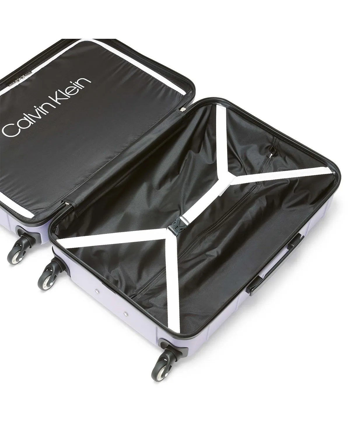 Bowery hard side suitcase set, 3 pieces Calvin Klein, purple