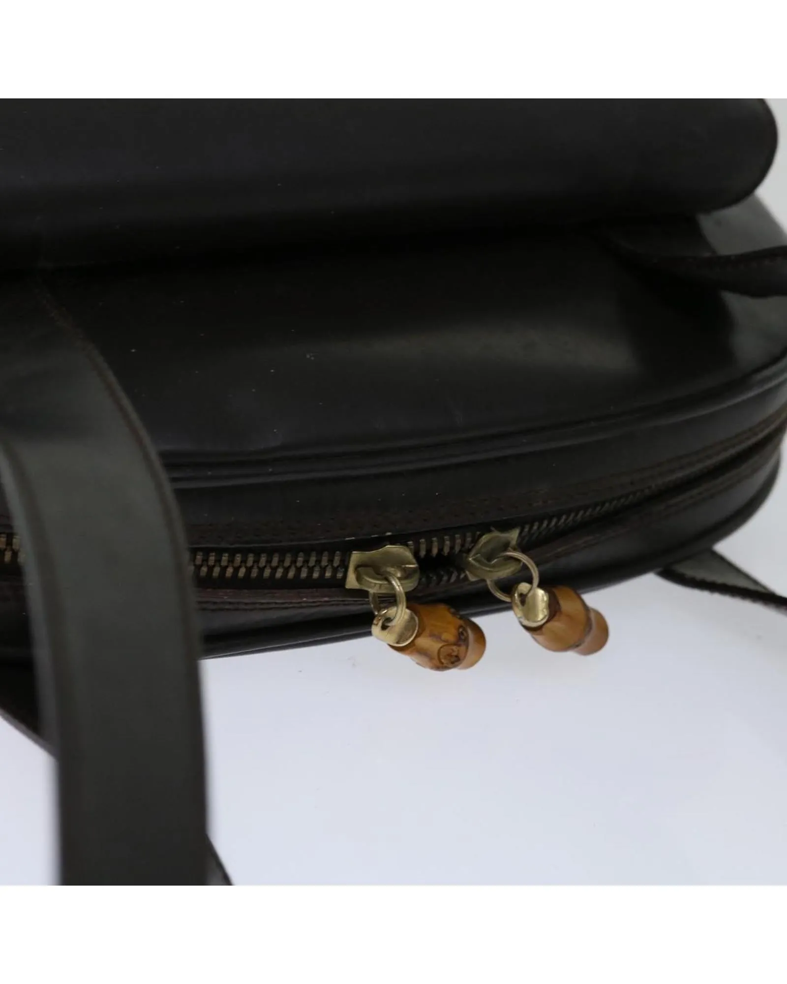 Brown Patent Leather Shoulder Bag with Shoulder Drop - Italian Made