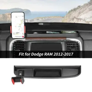 Center Console Phone Holder Bracket Storage Box Tray for 2010-2017 Dodge Ram｜CheroCar