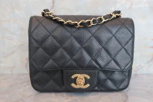 CHANEL/シャネル ミニマトラッセシングルフラップチェーンショルダーバッグ キャビアスキン ショルダーバッグ ブラック/ゴールド金具 600080111