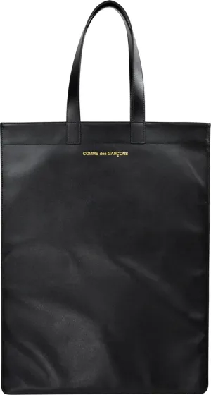 Comme des Garçons Wallet Classic Leather Line Tote Bag Black, black