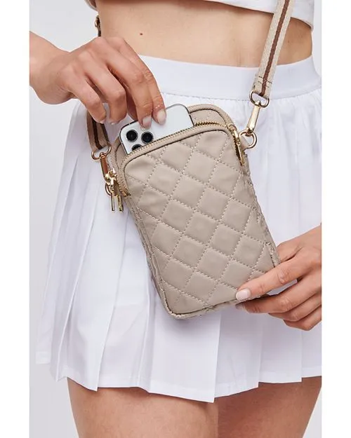 Divide and strengthen; Conquer Sol & Selene Quilted Crossbody Bag, Tan/Beige