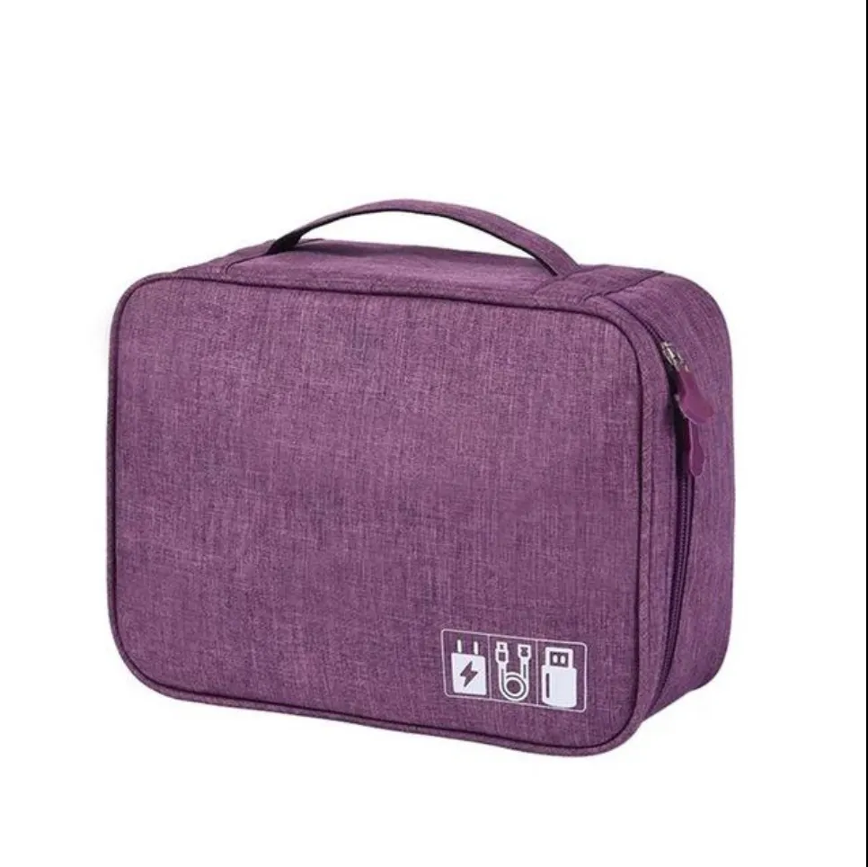 Electronic storage bag cationic polyester data cable storage bag Multi-function digital package