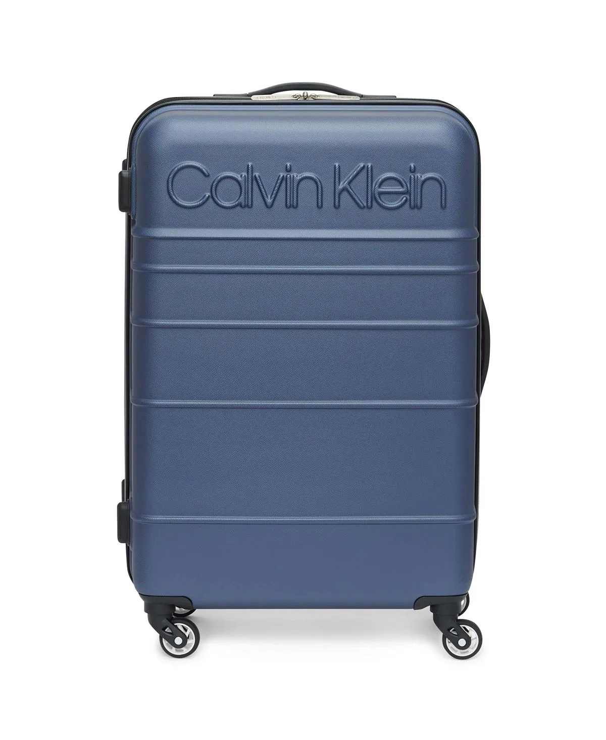 fillmore 3 piece calvin klein hard side suitcase set blue