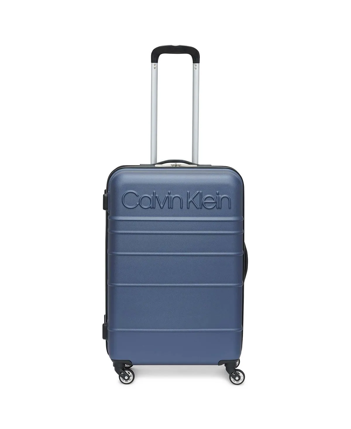 fillmore 3 piece calvin klein hard side suitcase set blue