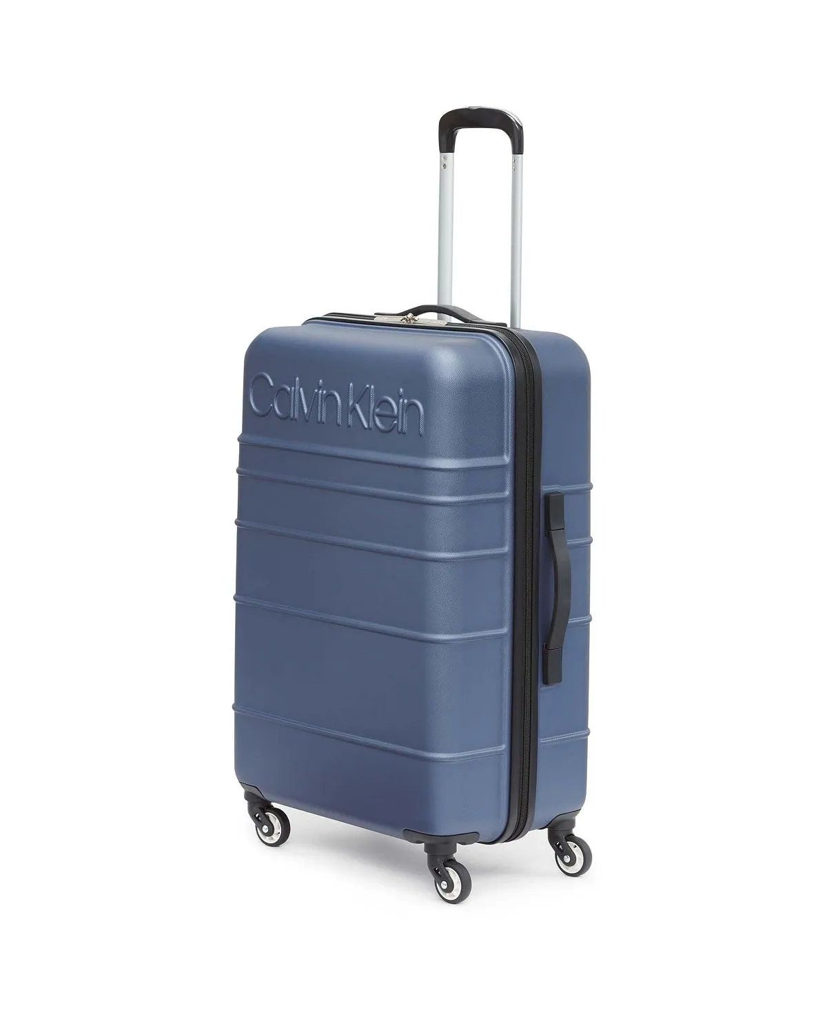 fillmore 3 piece calvin klein hard side suitcase set blue