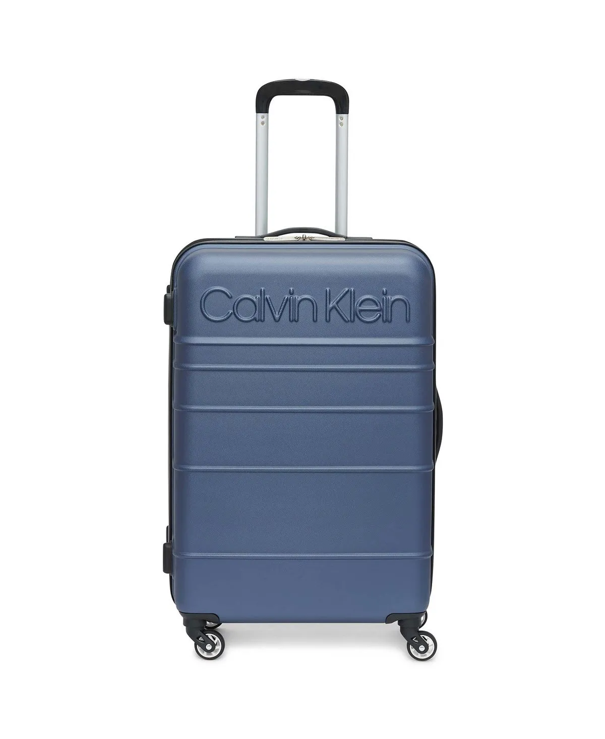 fillmore 3 piece calvin klein hard side suitcase set blue