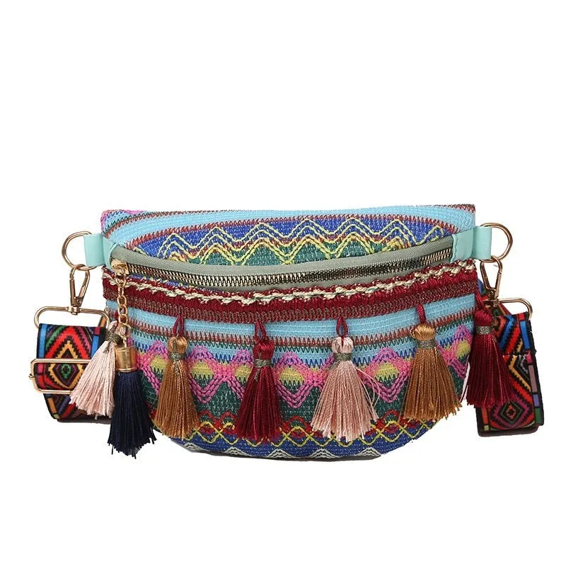 Folk Style Waist Bag