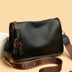 Genuine Leather Women Tote Bag Soft Cowhide Shoulder Crossbody Bag