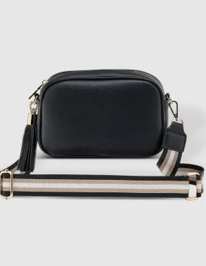 Jacinta Crossbody Bag - Metallic Black - Louenhide