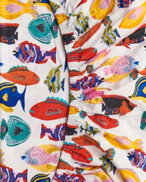 Kip & Co Fishy Business Organic Cotton Fitted Sheet