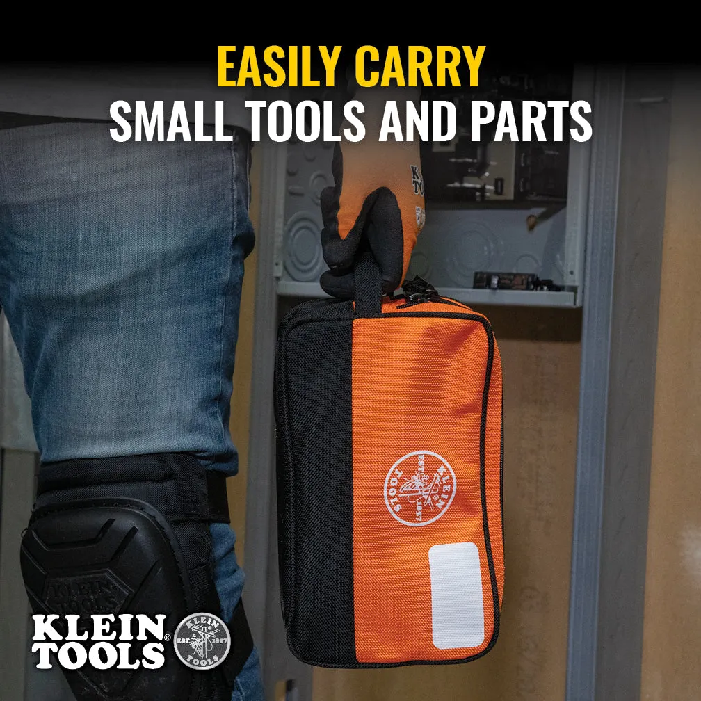 Klein Tools 55582 Double Zipper Bag, 10" x 6"