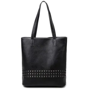 Large Rivet tote Women Shoulder Bag, Messenger Bag