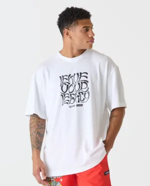 Leave Your Legacy Fairfax Oversized Tee White