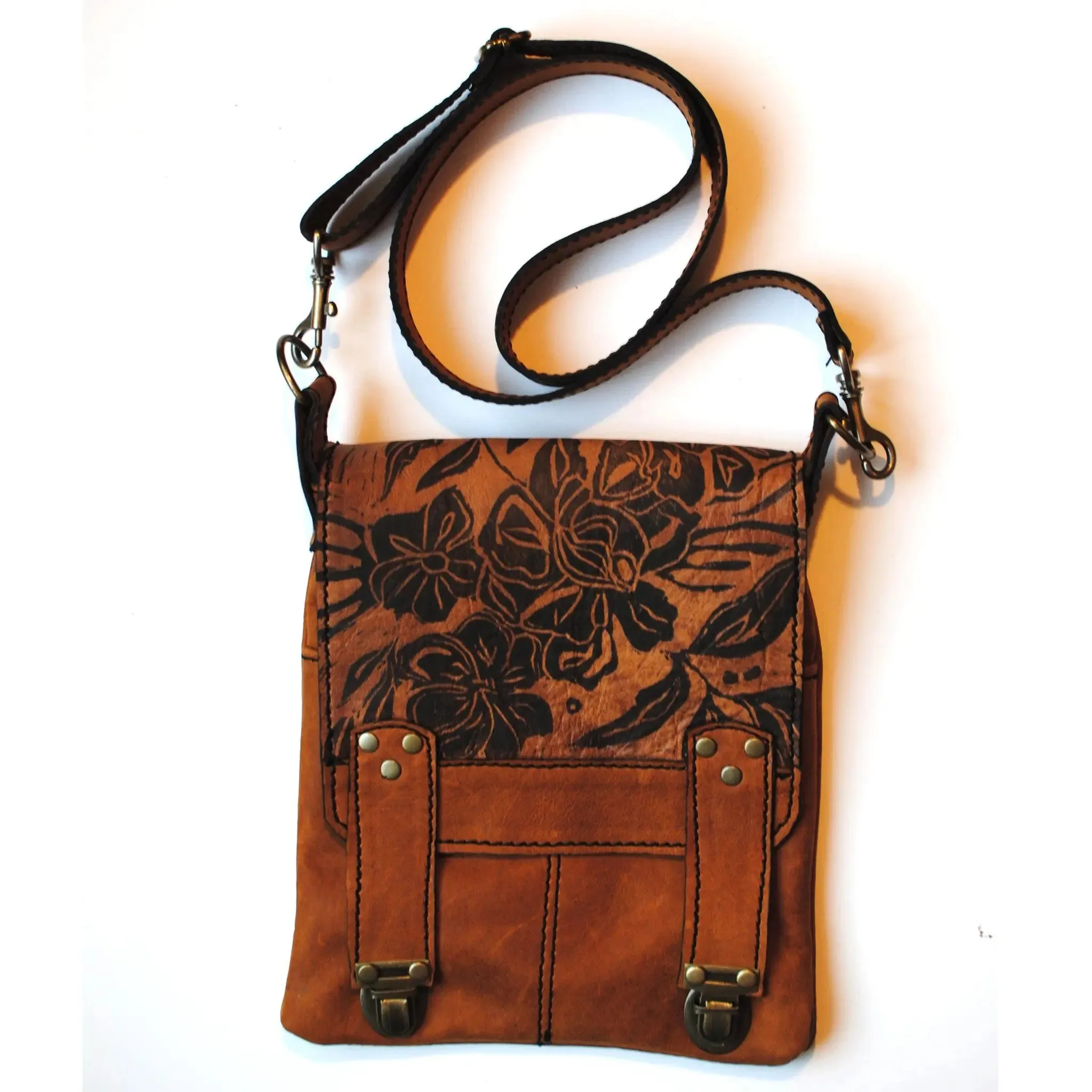 Leeds Handbag in Wildflower Print by Christina Hankins