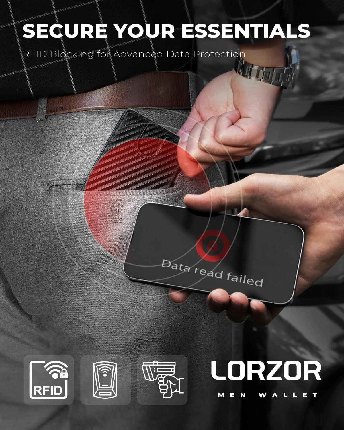 LORZOR Leather Wallet A2s