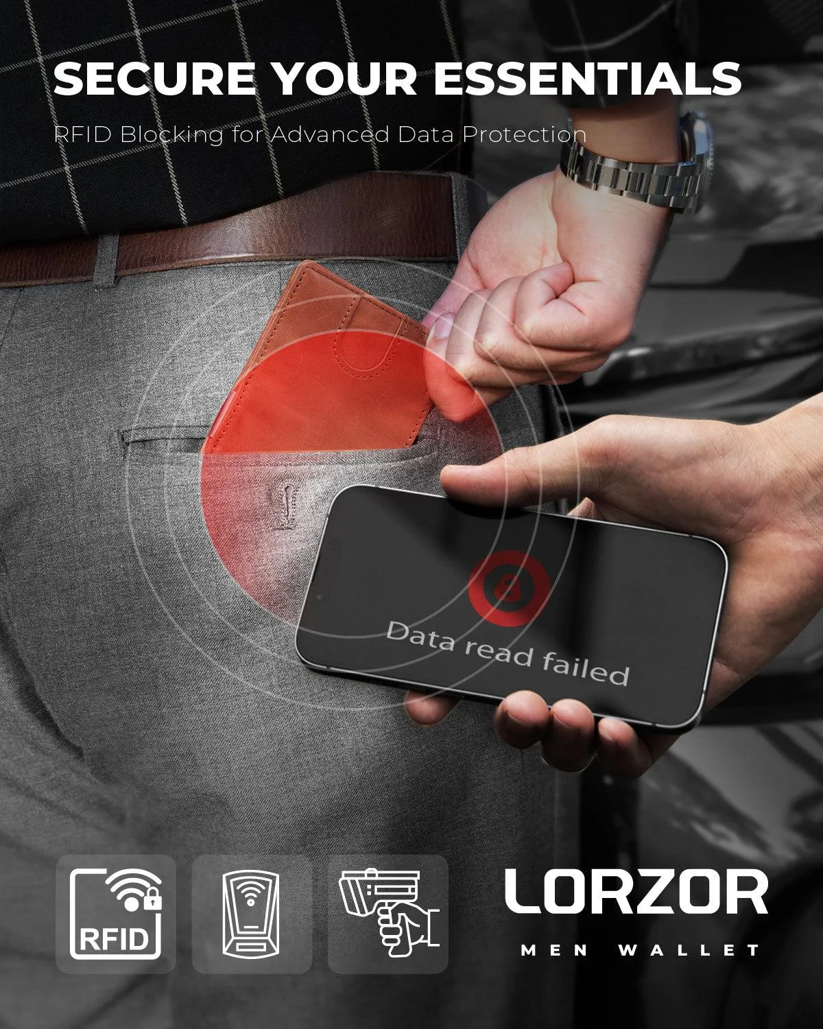 LORZOR Leather Wallet A2s