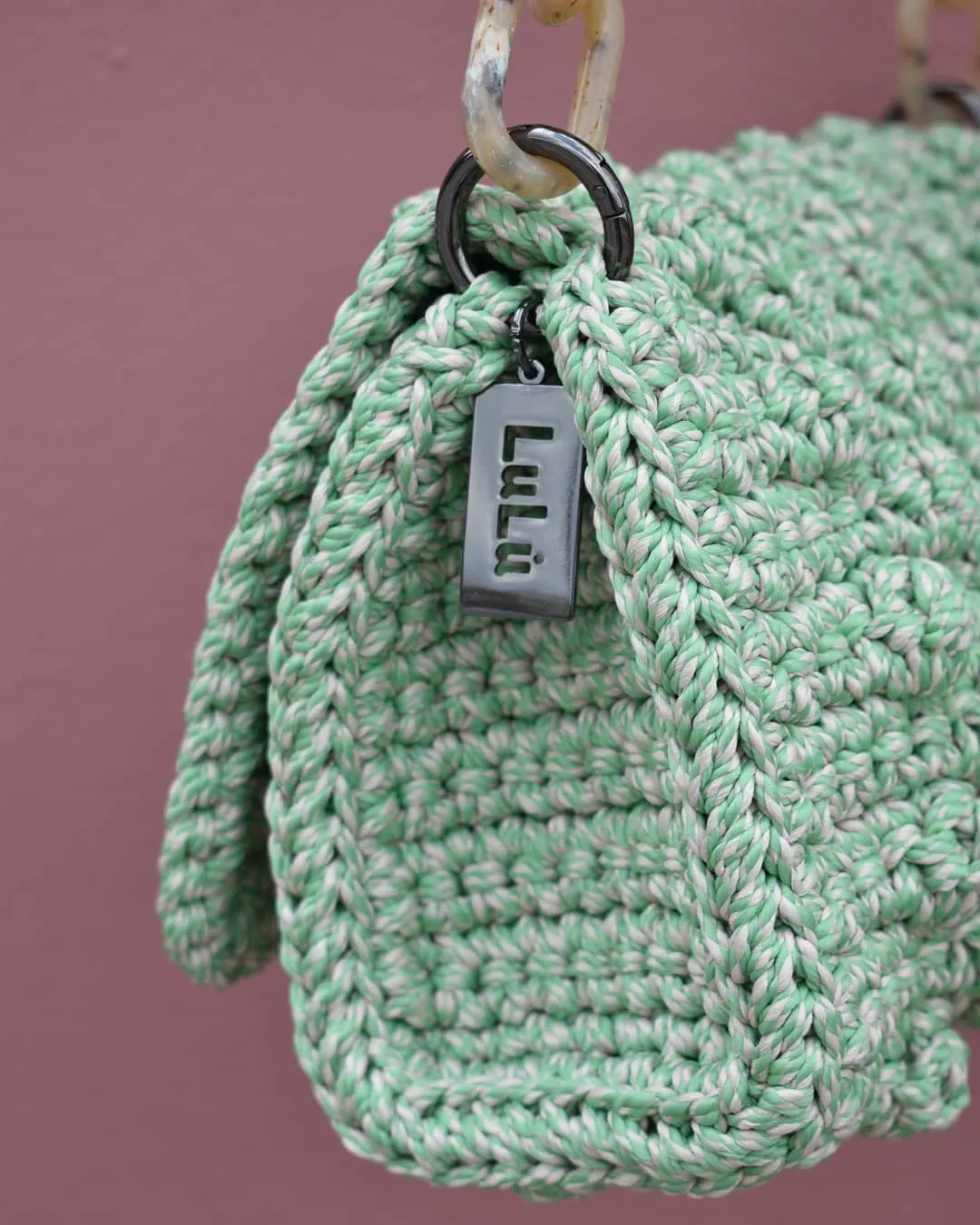 Lulu K Bubbles Bag - Mint/Nude