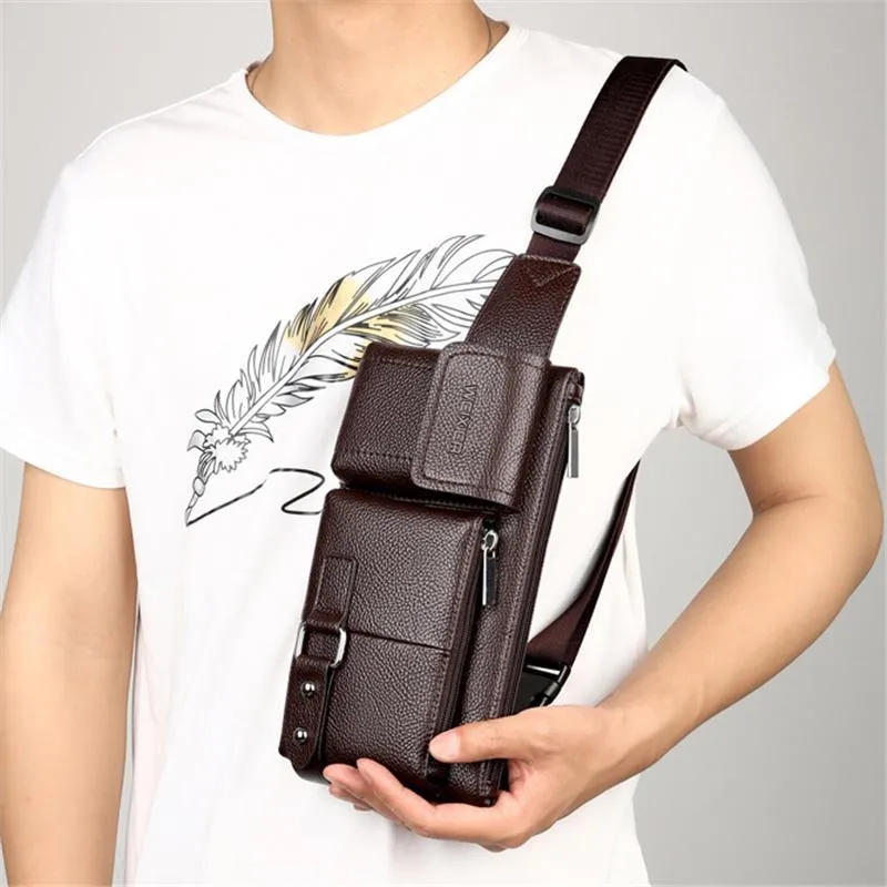 Men's Fashion Multi-function High-capacity Waist Bag Crossbody Bag