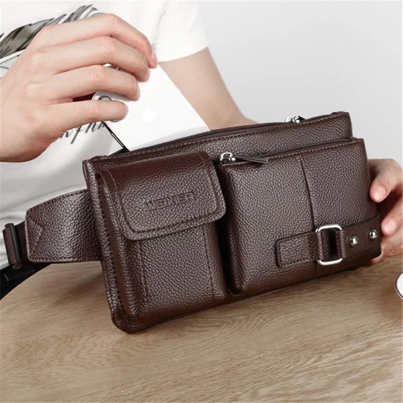 Men's Fashion Multi-function High-capacity Waist Bag Crossbody Bag