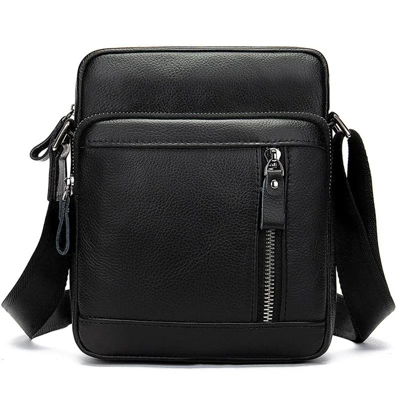 Men's Multifunctional Large Capacity Leather Crossbody Bag