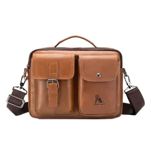 Men's Vintage Business Genuine Leather Crossbody Bag