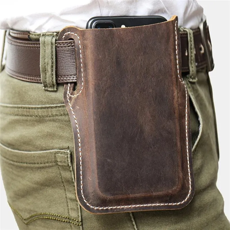 Men's Vintage Casual Leather Phone Bag