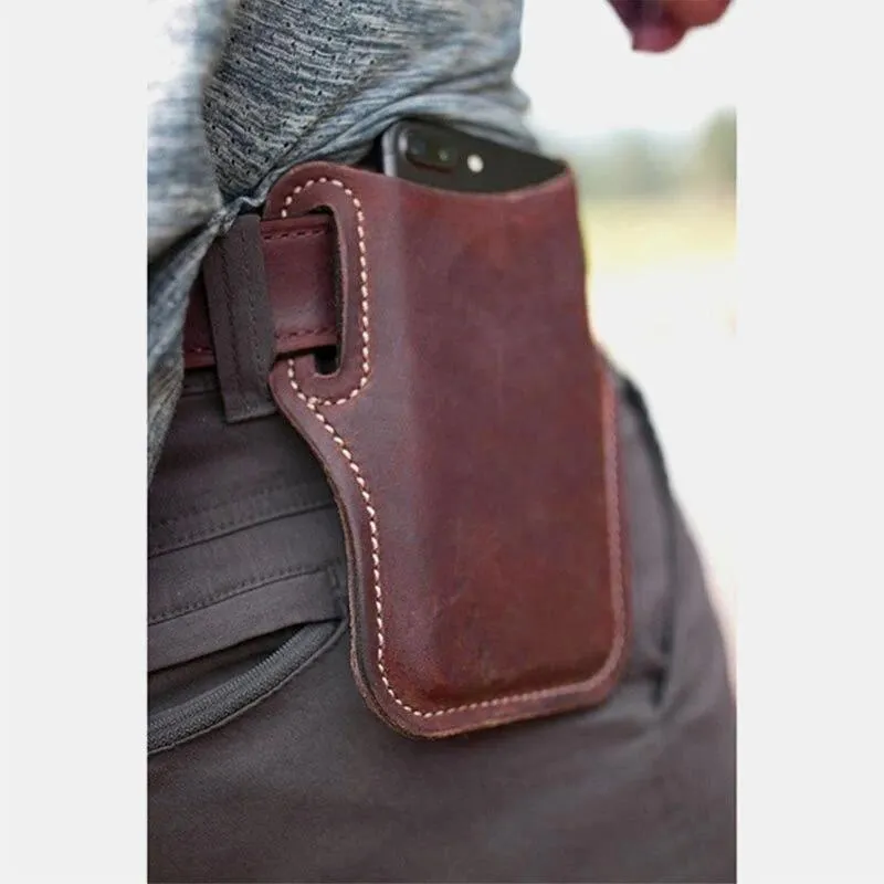 Men's Vintage Casual Leather Phone Bag