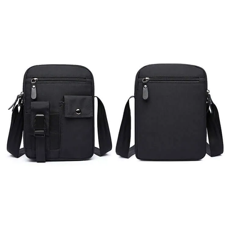 Men's Waterproof Nylon Crossbody Bag for Outdoor and Daily Use