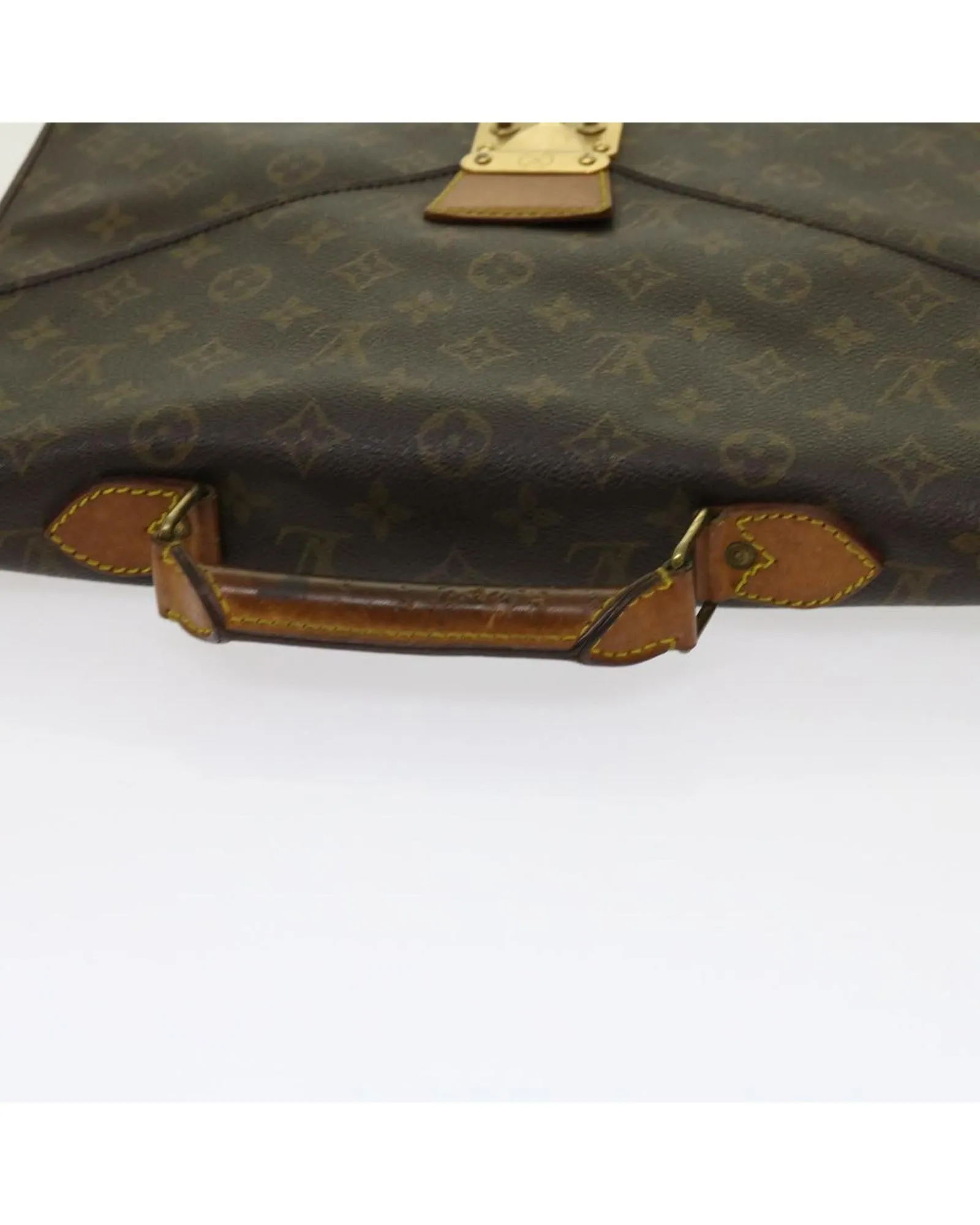 Monogram Canvas Briefcase with Scratches and Rubbing - France Made