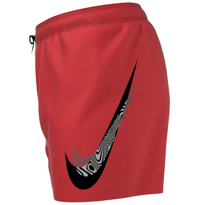 Nike - Men's Swim Liquify Swoosh 5" Volley Short (University Red)