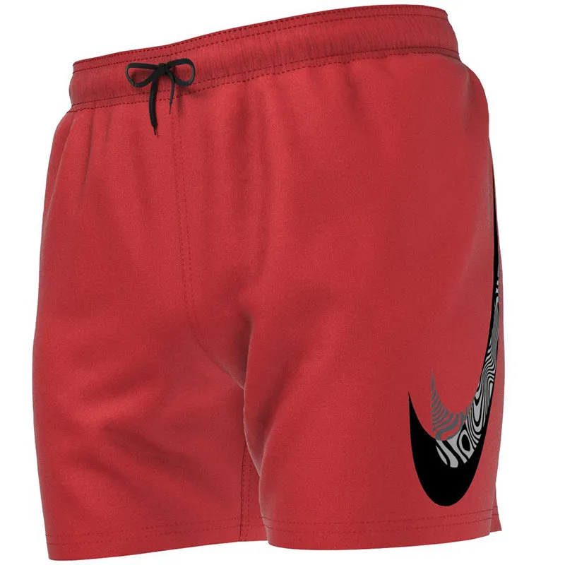 Nike - Men's Swim Liquify Swoosh 5" Volley Short (University Red)