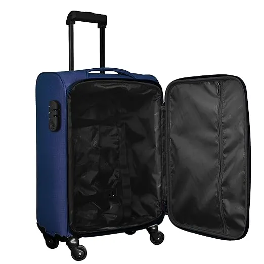 OPTIMA Prion Softside Expandable Roller Luggage (24 inch Colour -Blue)