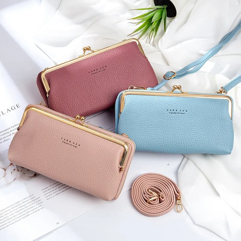 PU Leather Fashion Small Cross body Bag / Clutch Purse