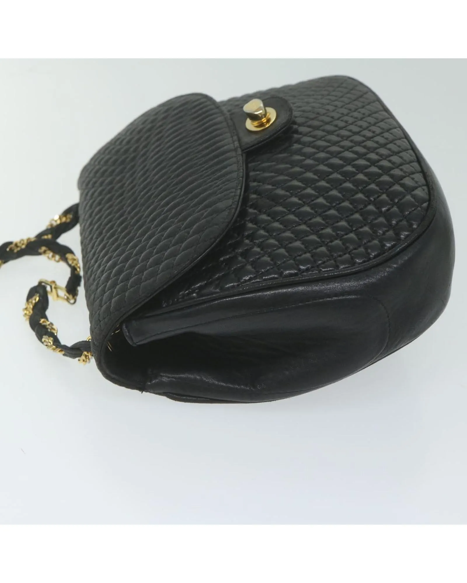 Quilted Leather Chain Shoulder Bag