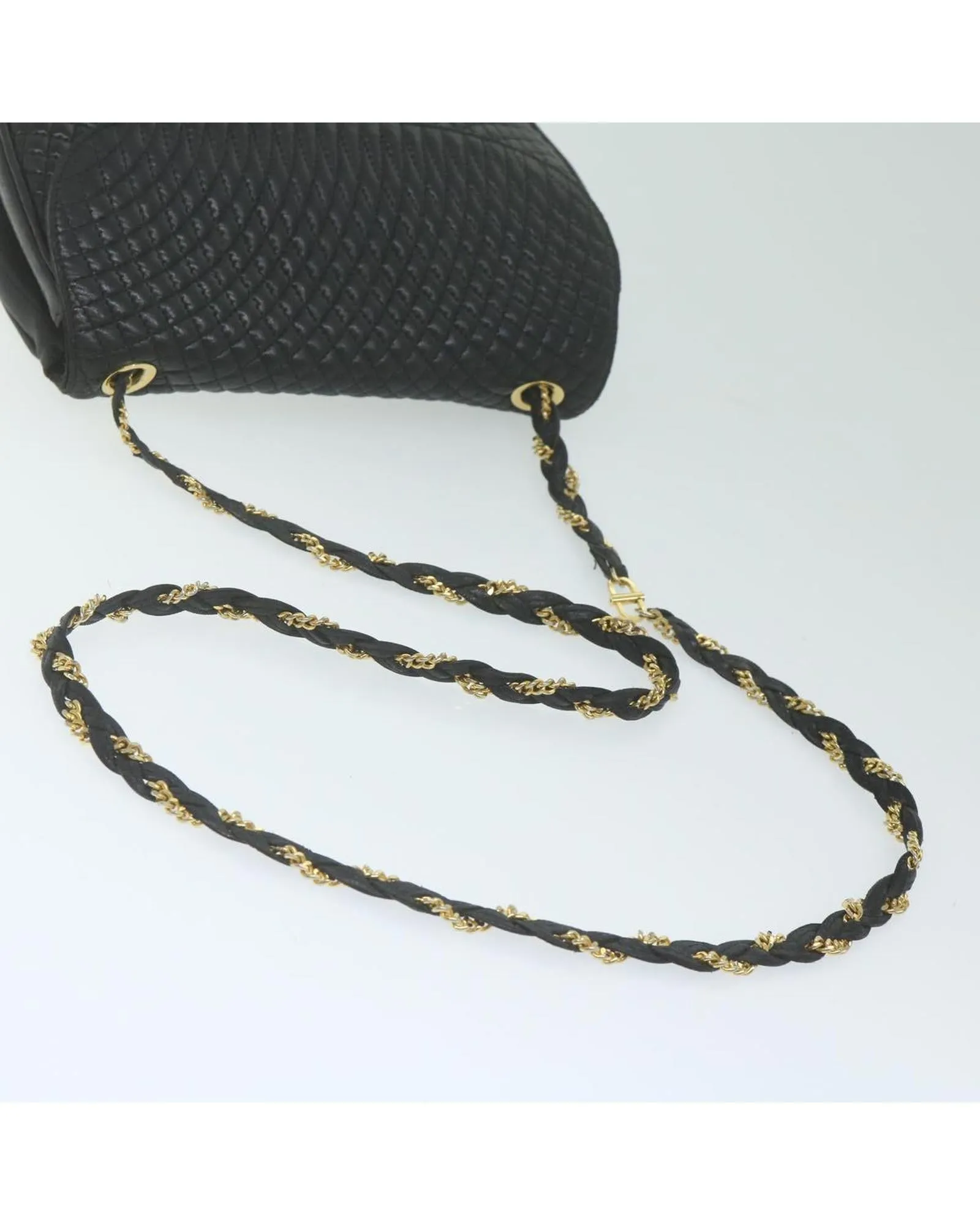 Quilted Leather Chain Shoulder Bag