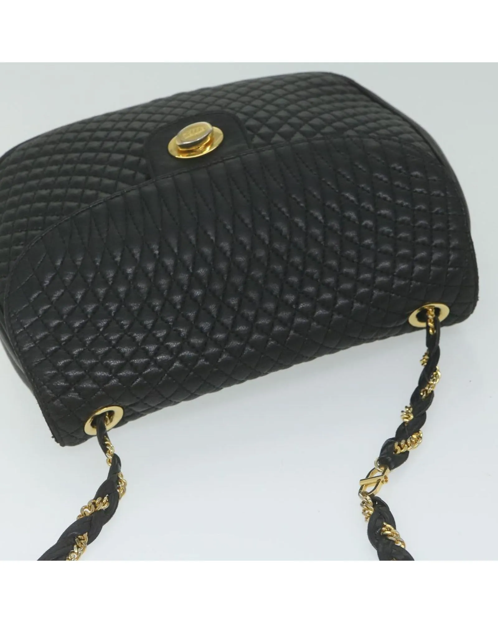 Quilted Leather Chain Shoulder Bag