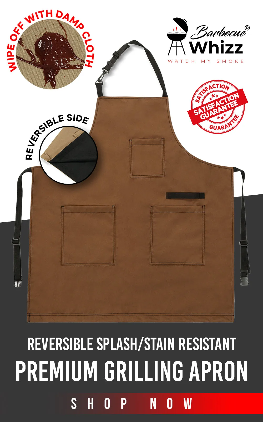 Reversible Splash Stain Grilling Aprons - Barbecue Whizz