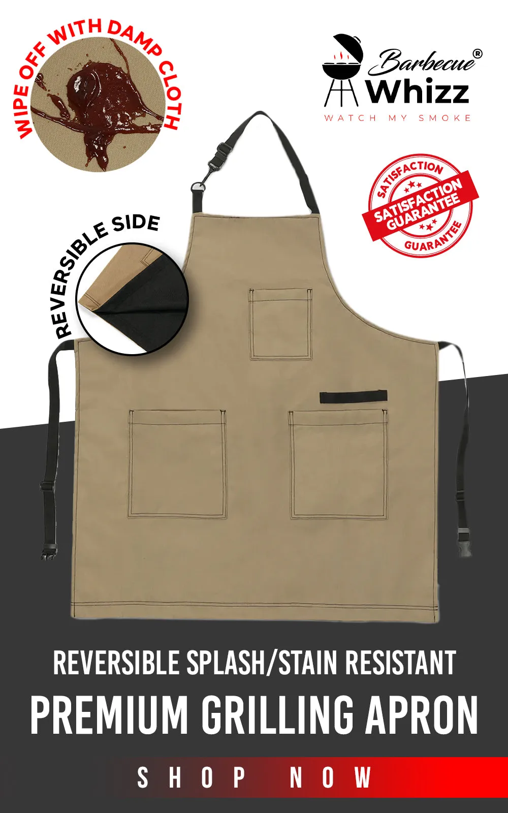 Reversible Splash Stain Grilling Aprons - Barbecue Whizz